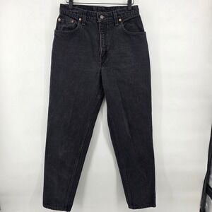 Levi Strauss 551 10 Mom Jeans Black Relaxed Fit Tapered‎ Leg Medium